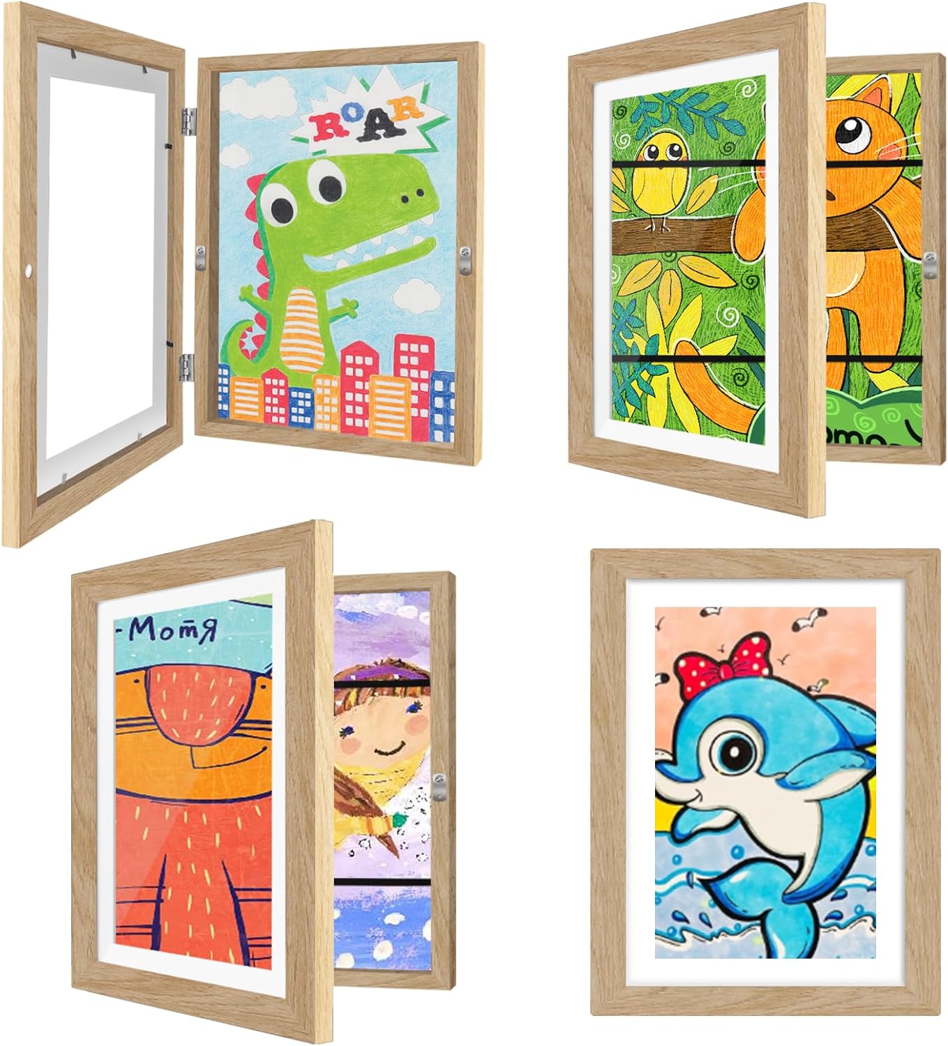 4Pack Kids Art Display Magnetic Frame