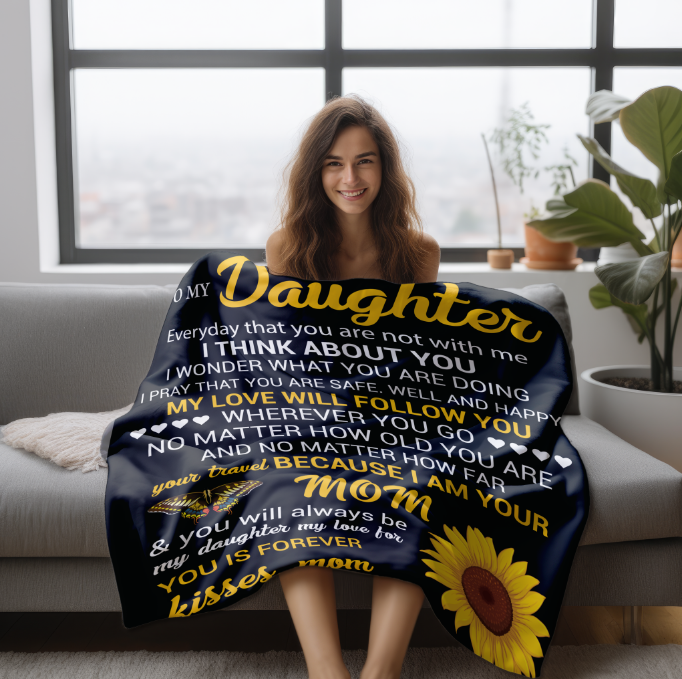 To My Daughter | FLM Arctic Fleece Blanket 50x60