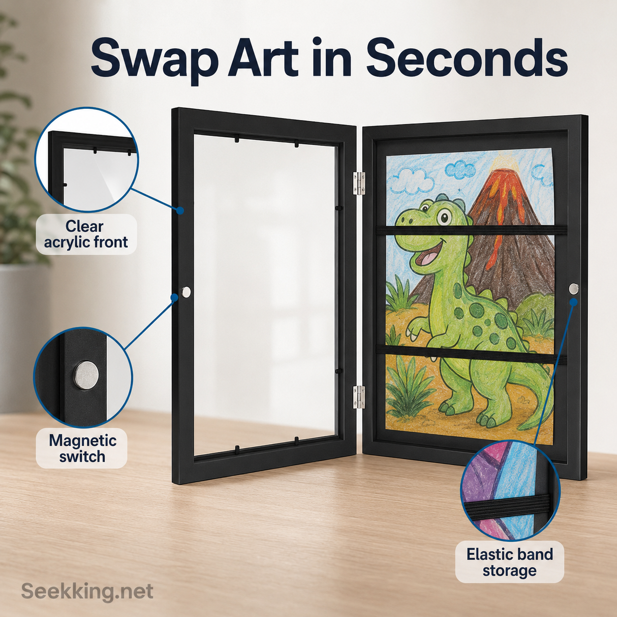 Kids Art Display Magnetic Frame