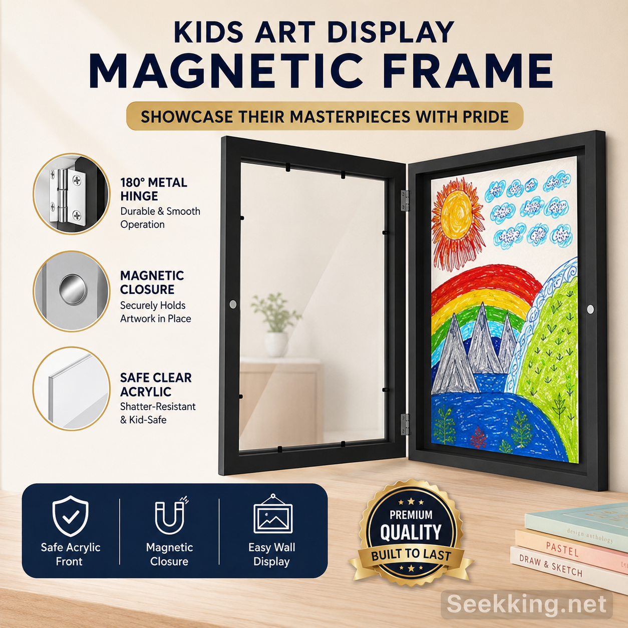 Kids Art Display Magnetic Frame
