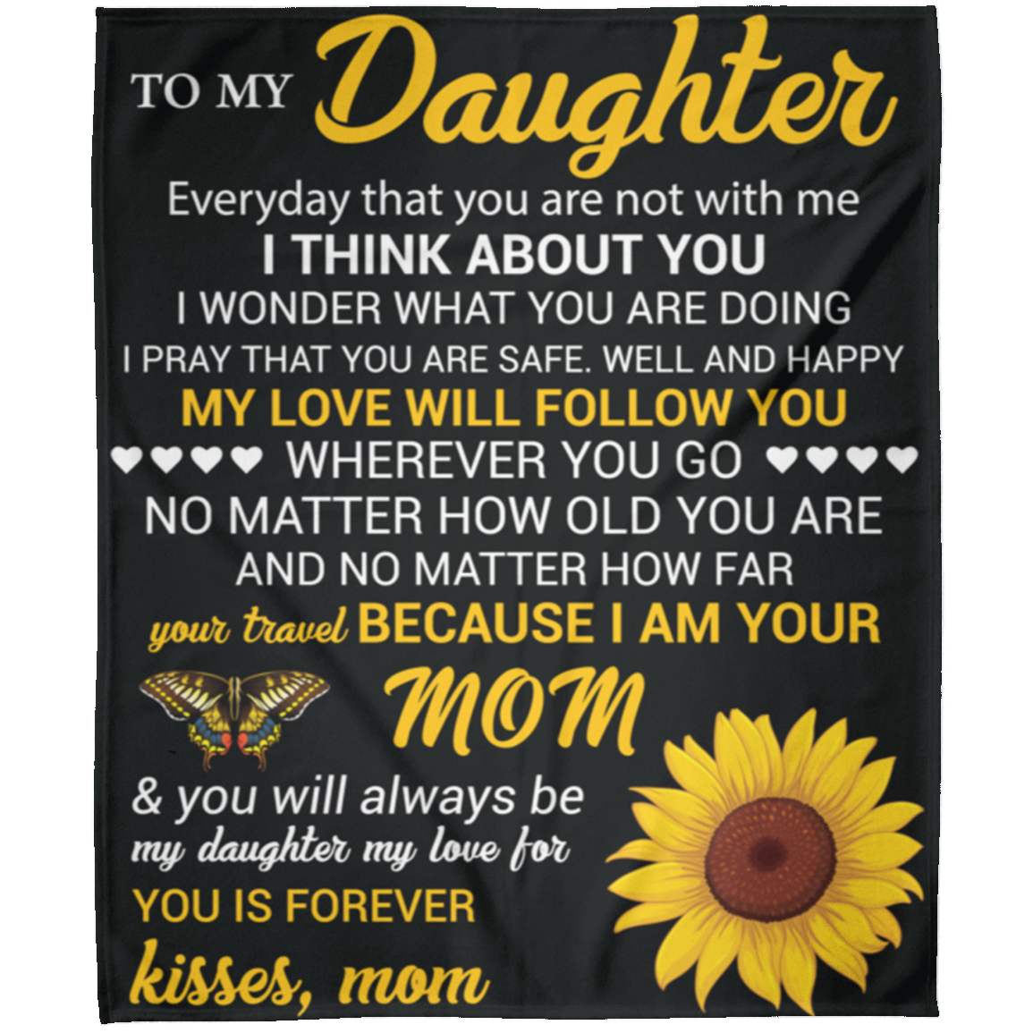 To My Daughter | FLM Arctic Fleece Blanket 50x60