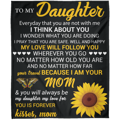 To My Daughter | FLM Arctic Fleece Blanket 50x60