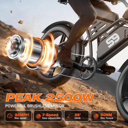 ApexRover 48V fat tire e-bike feature image