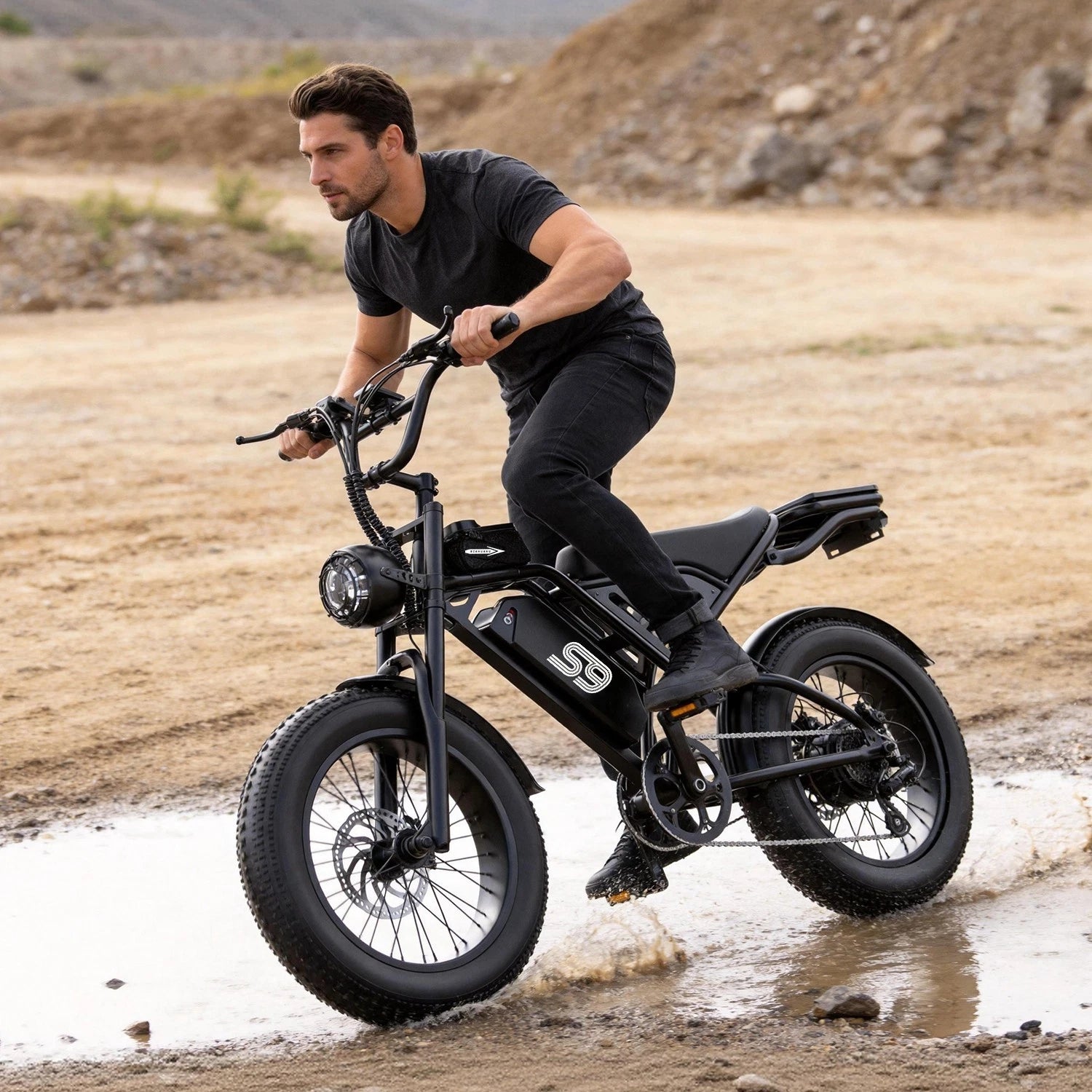 ApexRover fat tire electric bike riding feature
