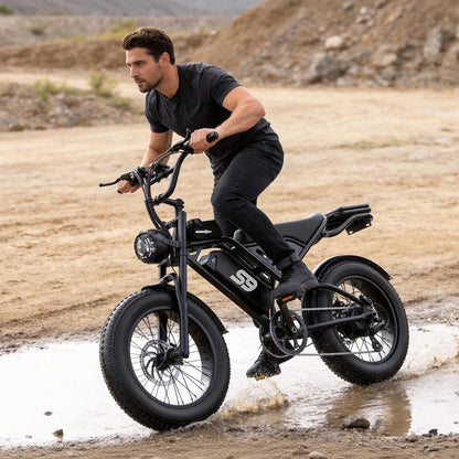ApexRover fat tire electric bike riding feature