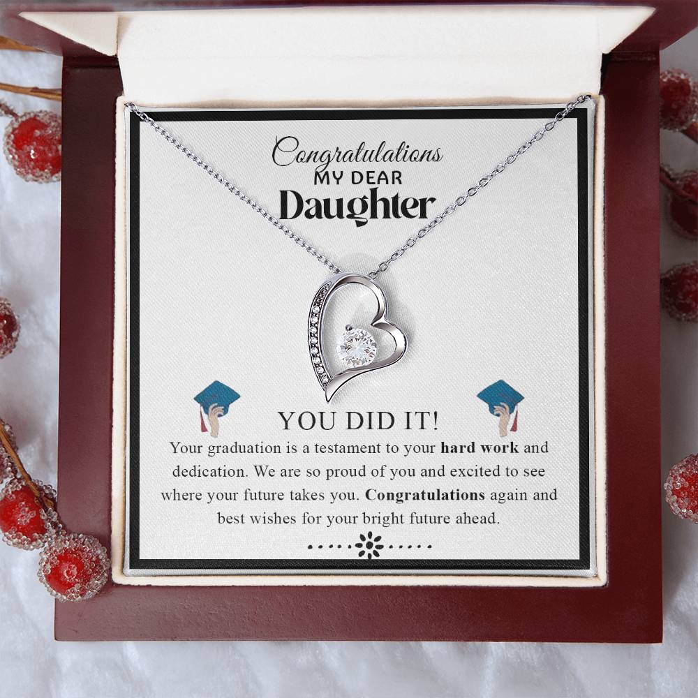 Congratulations My Dear Daughter  | Forever Love Necklace