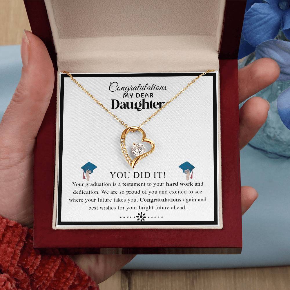Congratulations My Dear Daughter  | Forever Love Necklace