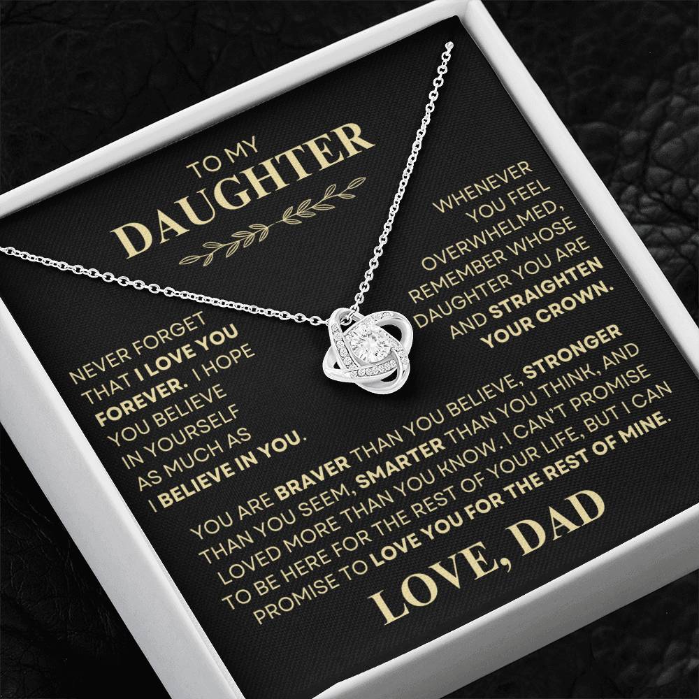 To My Daughter Necklace