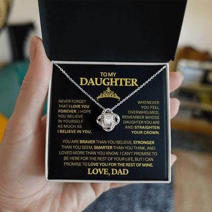 To My Daughter Necklace From Dad