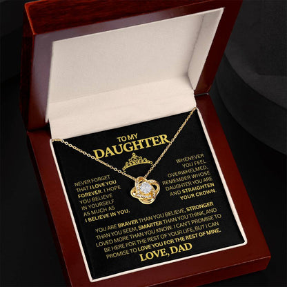 To My Daughter Necklace From Dad