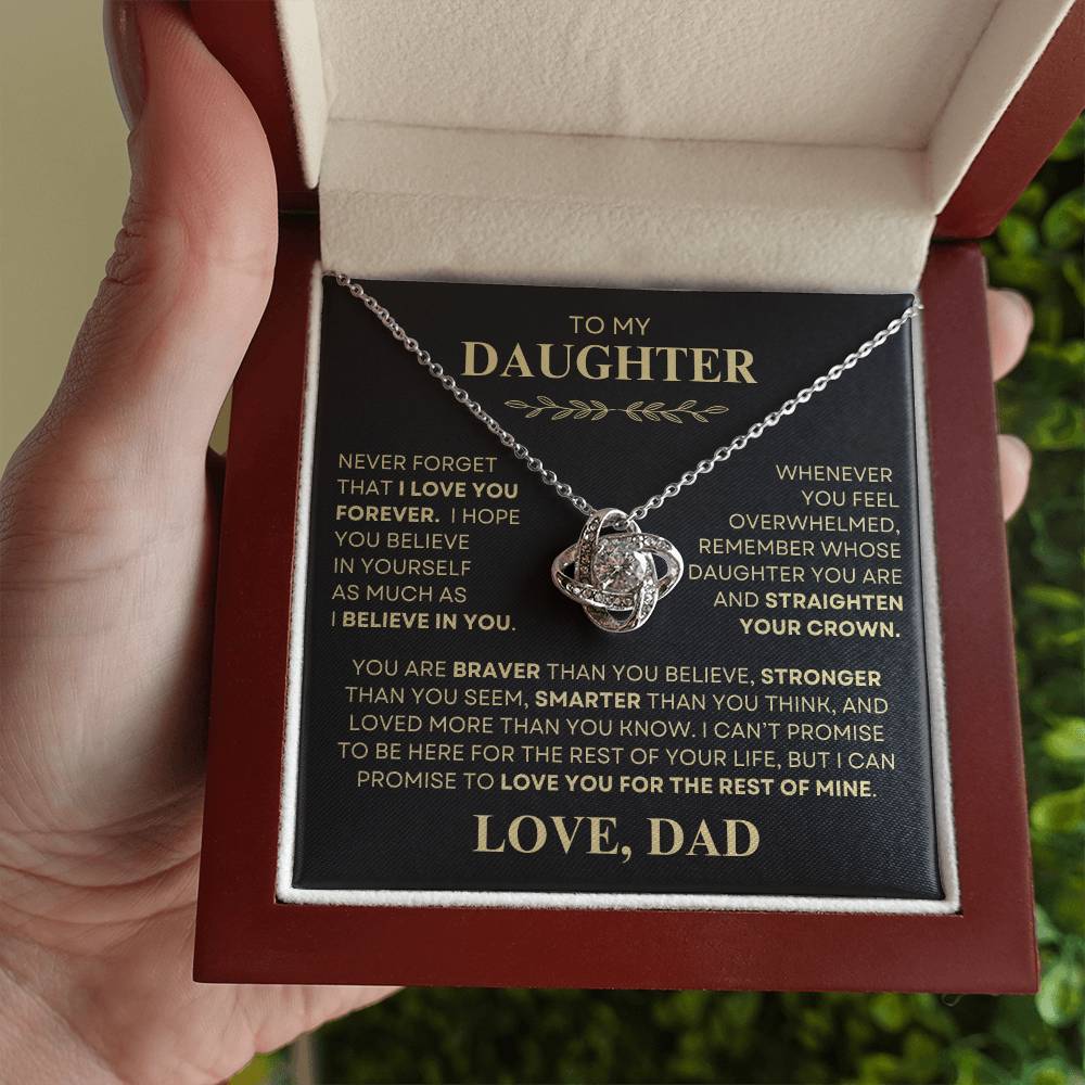 To My Daughter Necklace