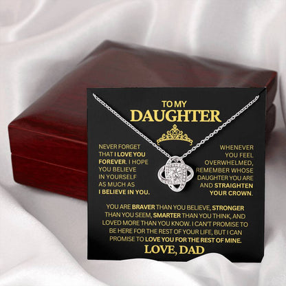 To My Daughter Necklace From Dad