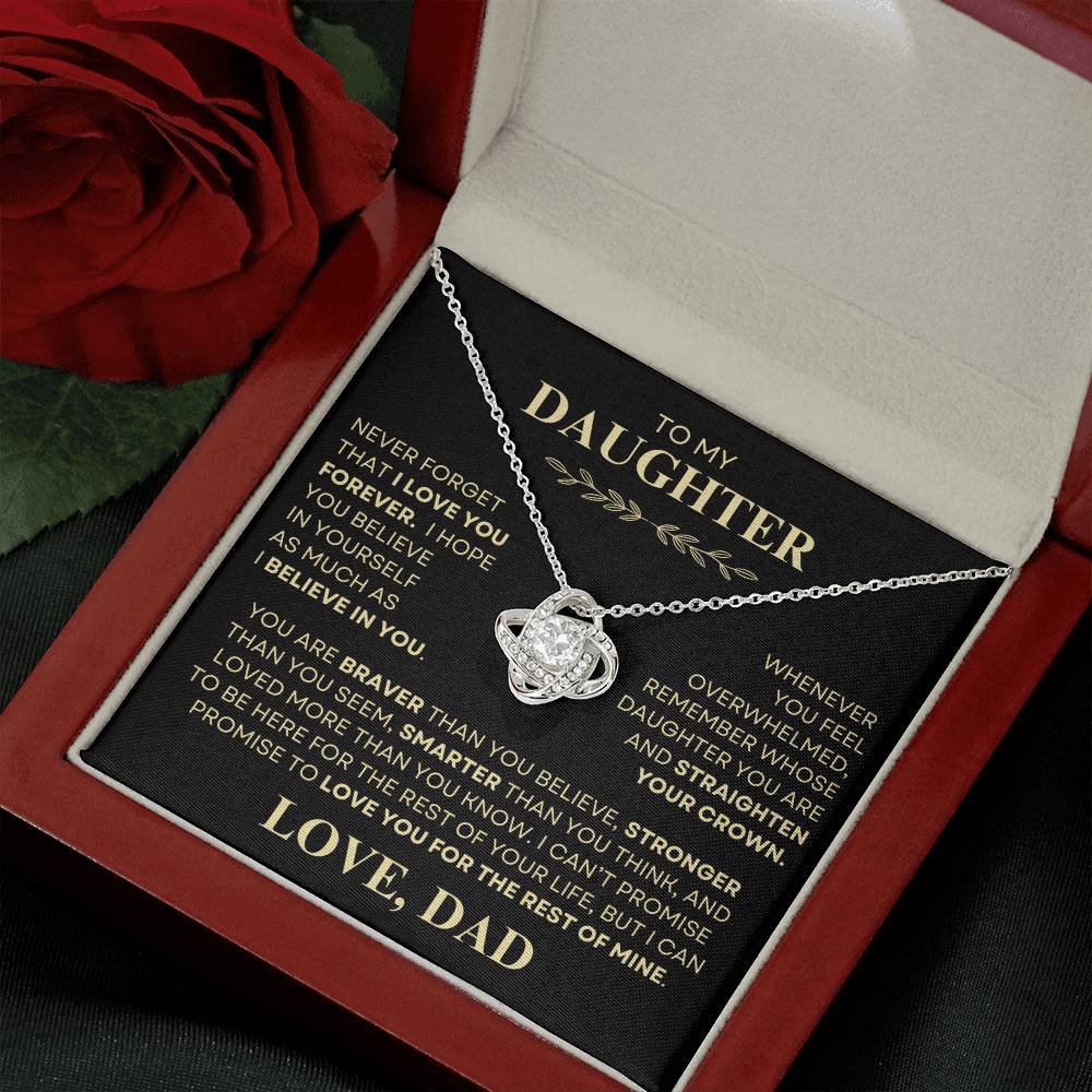 To My Daughter Necklace