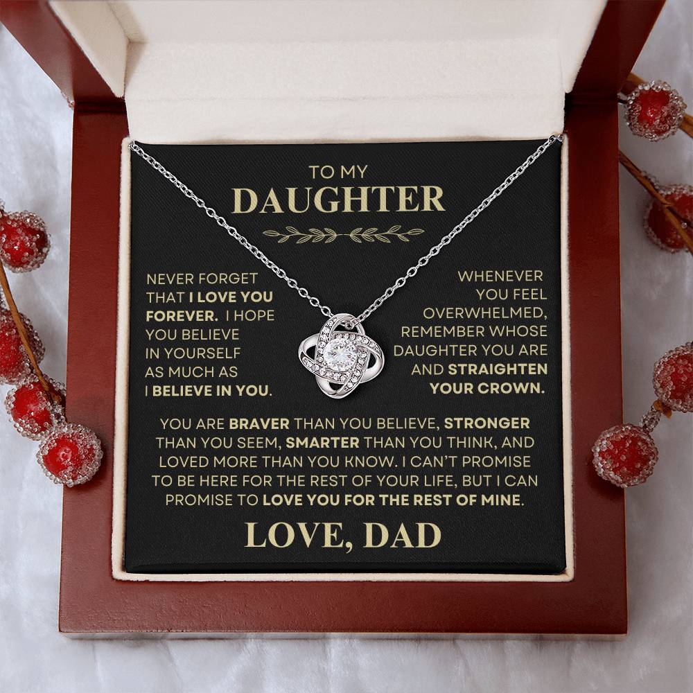 To My Daughter Necklace