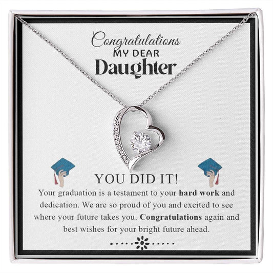 Congratulations My Dear Daughter  | Forever Love Necklace