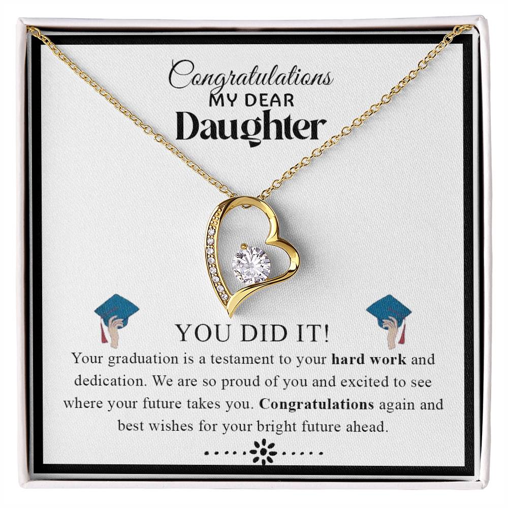 Congratulations My Dear Daughter  | Forever Love Necklace