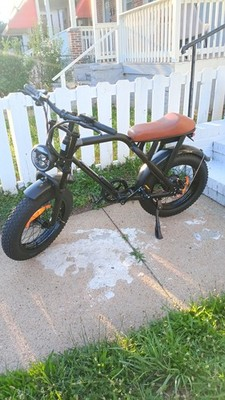 Customer MEGAWHEELS-style fat tire electric bike outdoors
