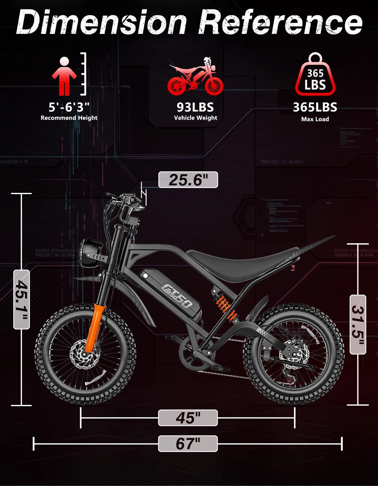 RidgeRacer electric dirt bike controls and display