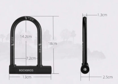 RideGuard Mini compact e-bike U-lock product detail