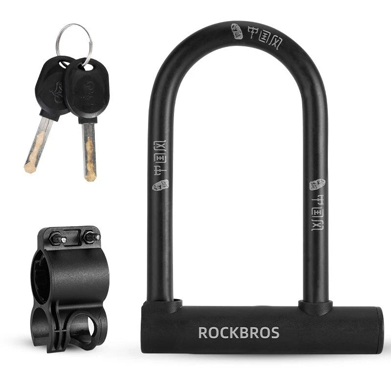 RideGuard Mini reinforced carbon-steel U-lock for bike and e-bike security