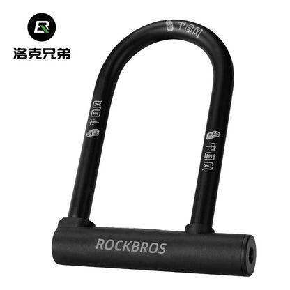 RideGuard Mini U-lock frame and wheel locking example