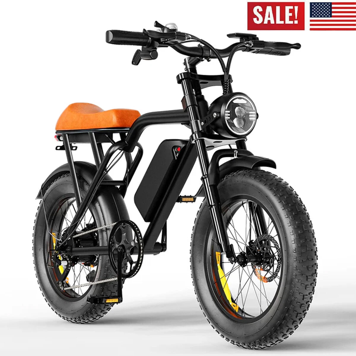MEGAWHEELS 1500W 20-inch fat-tire electric bike