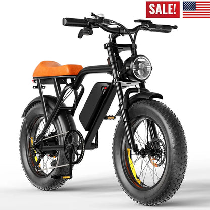 MEGAWHEELS 1500W 20-inch fat-tire electric bike