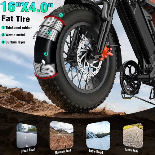 Electric bike battery and frame detail