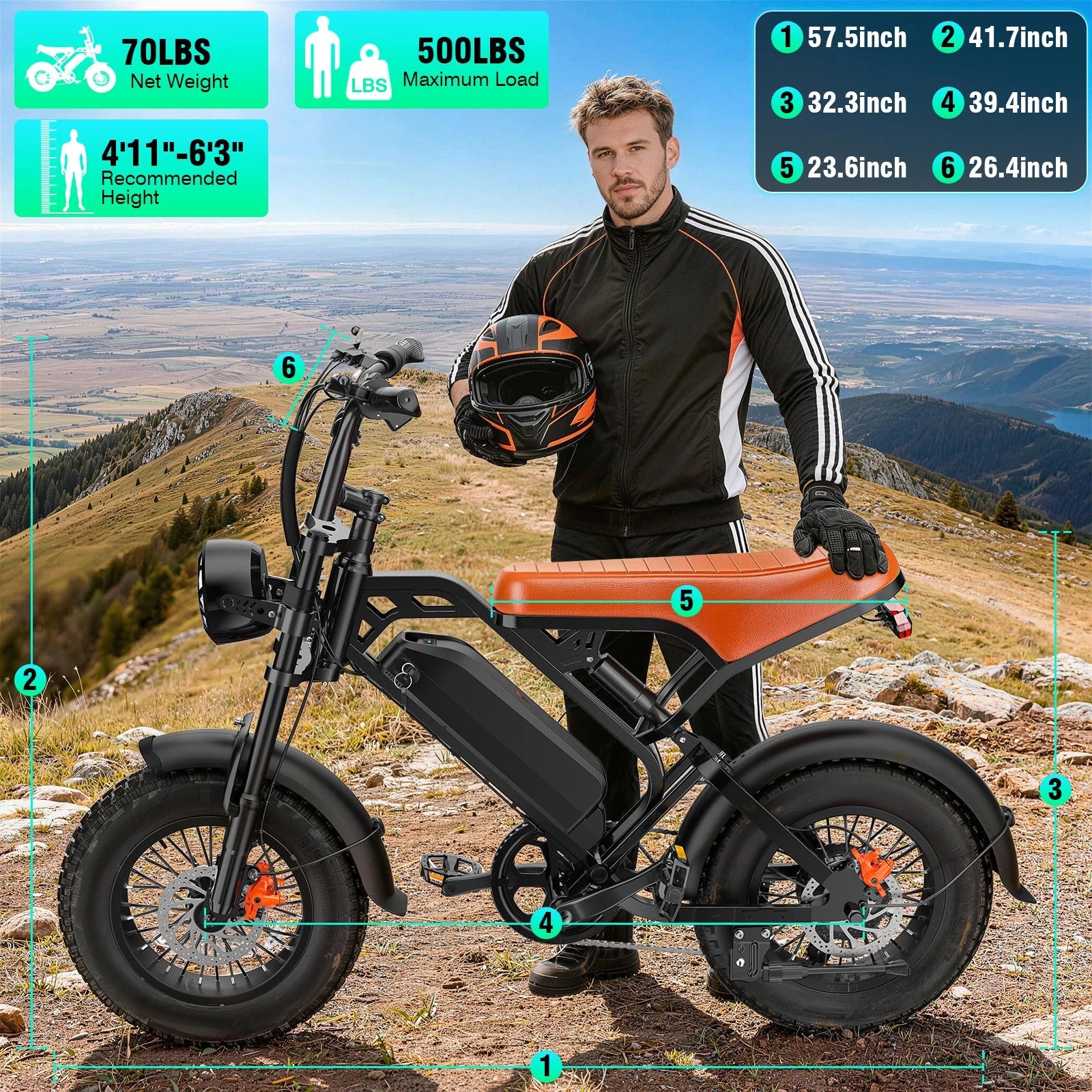 TrailVolt 1500 electric bike controls and component detail